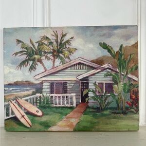 Christie Repasy Beach Cottage Canvas Print